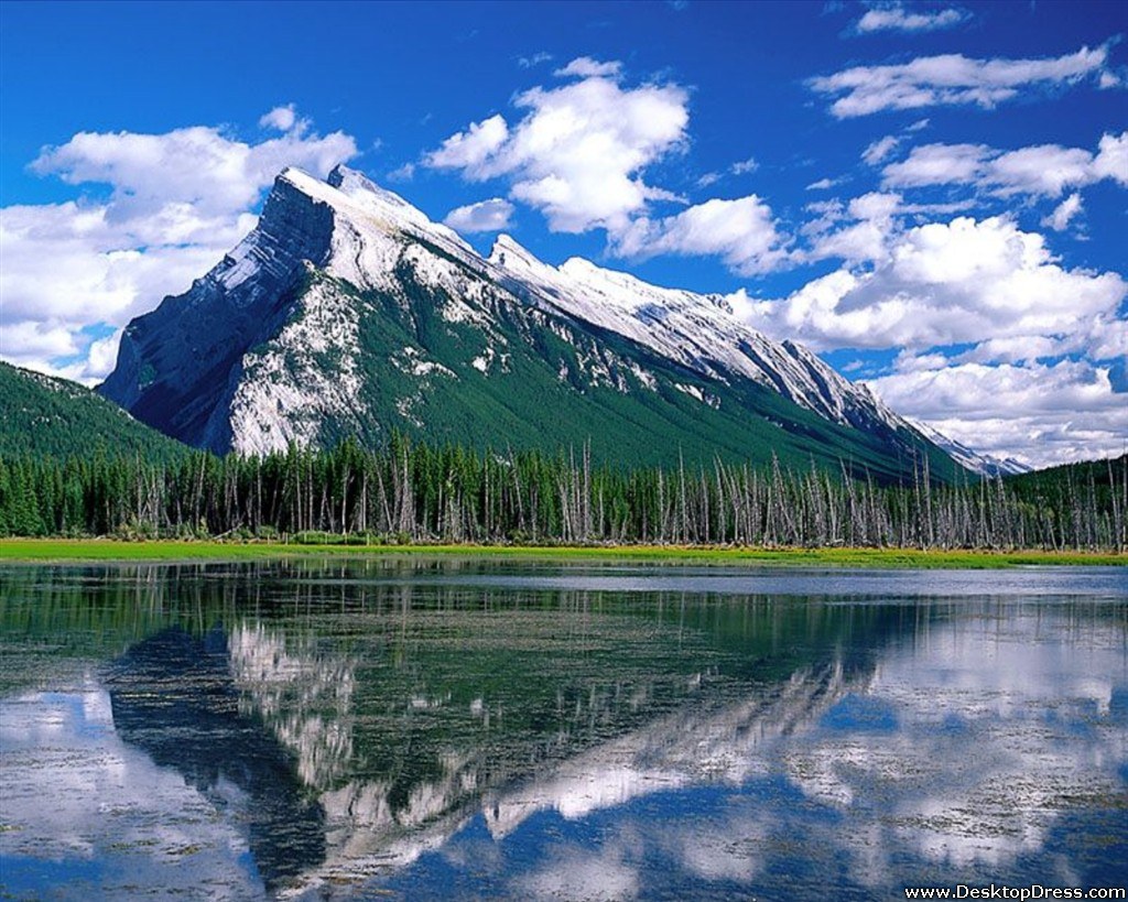 Desktop Wallpaper Natural Background Mount Rundle Banff