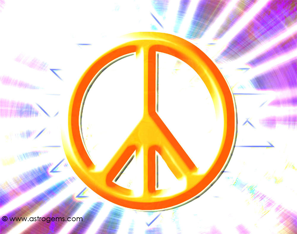 Peace Signs Background Sign