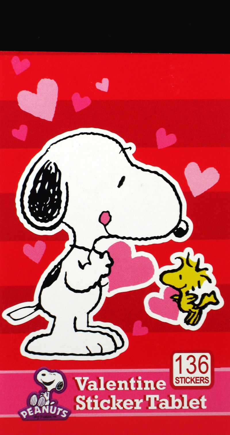 Snoopy Mini Valentine Sticker Tablet Snoopn4pnuts