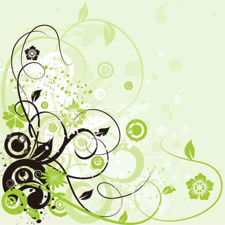Floral Swirl Background Abstract Vector Graphic Graphics