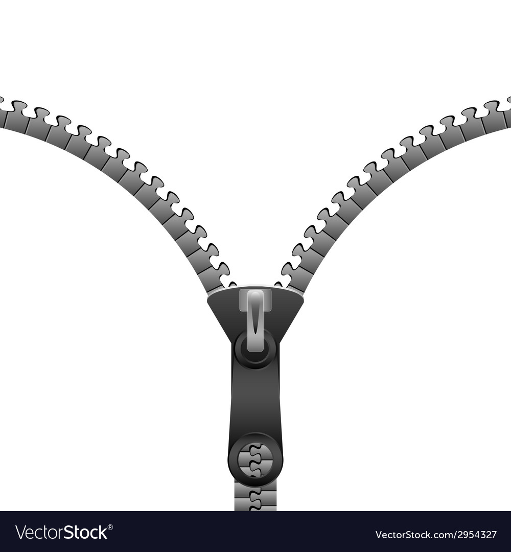 Zipper black background Royalty Free Vector Image