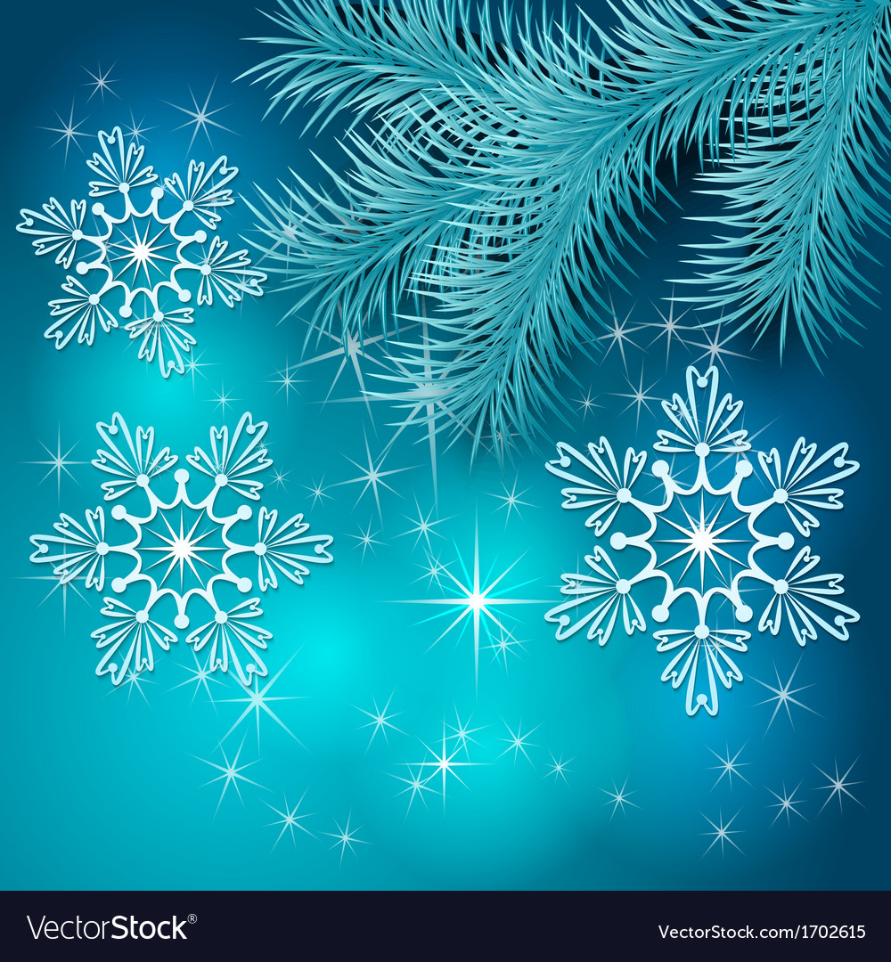 Blue Christmas Holiday BackGround Royalty Free Vector Image