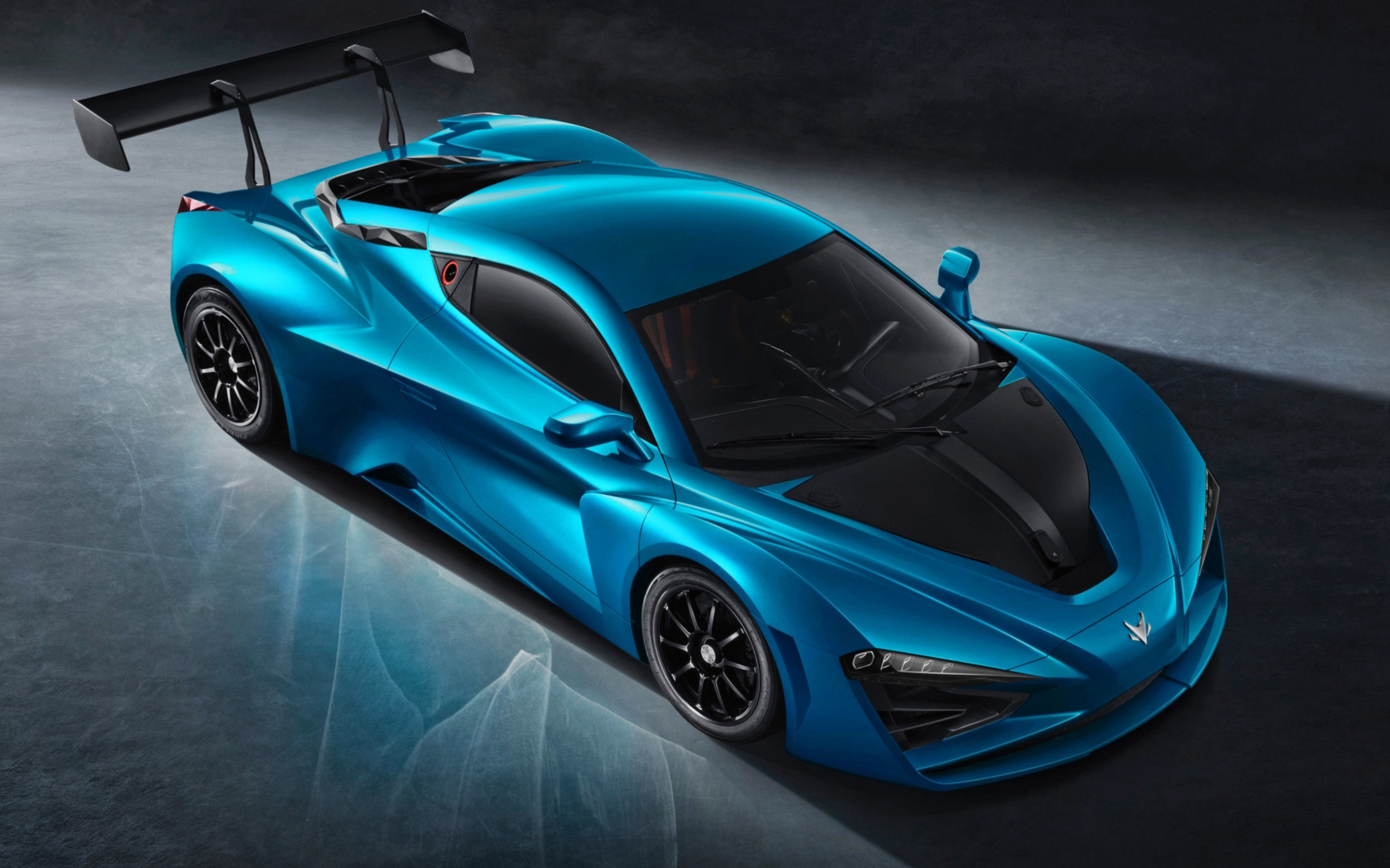 Download wallpapers Arcfox GT Race Edition 2021 hypercar front 2880x1800
