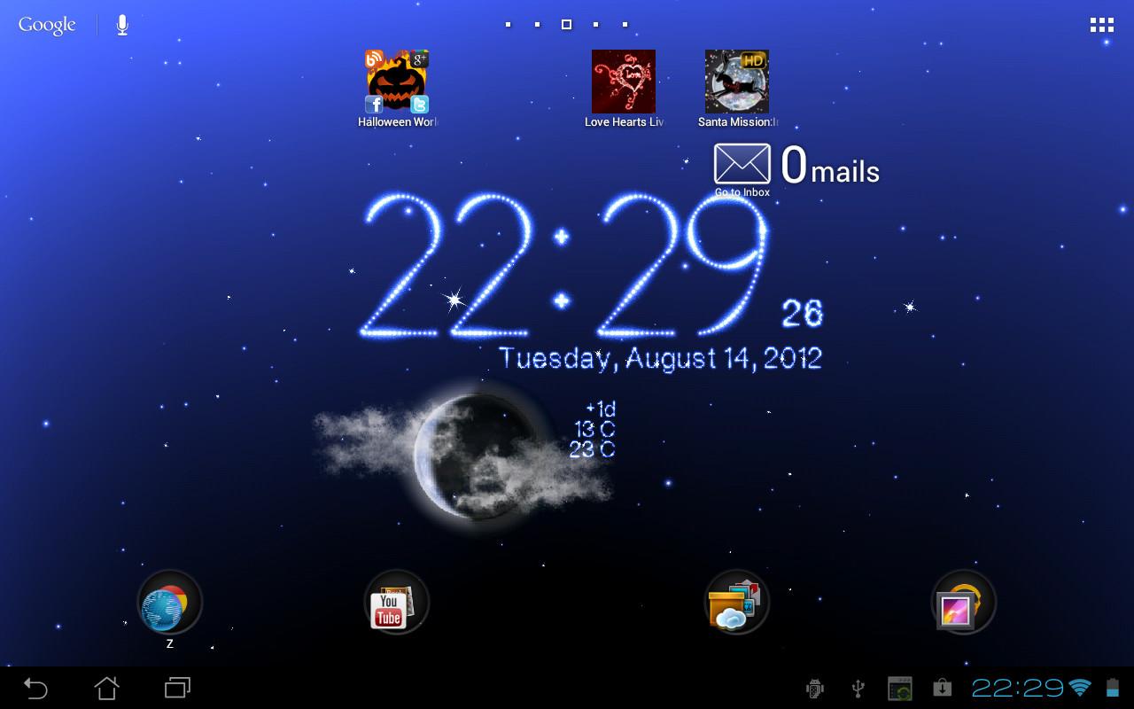 This 3d Weather Live Wallpaper Have Awesome Animations Clock
