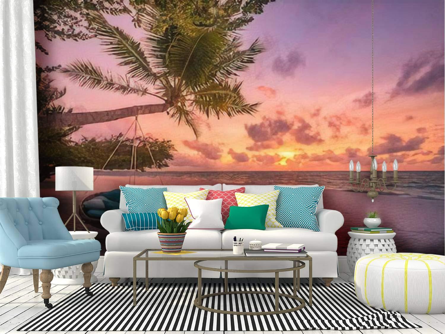 Amazon Wall Mural Tropical Sunset Beach And Sky Background As