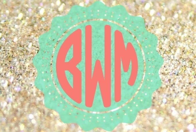 Make Monogram Desktop Wallpaper For