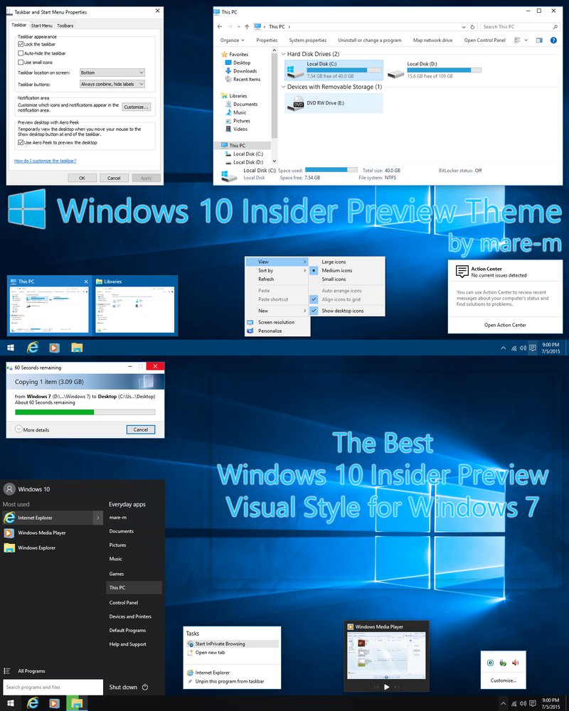 Windows Insider Pre Build By Mare M