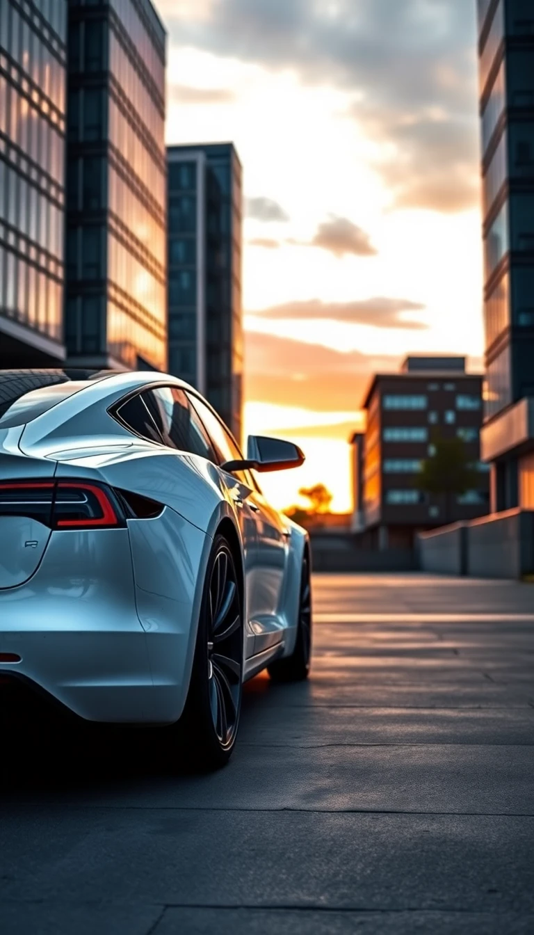 White Tesla Wallpaper