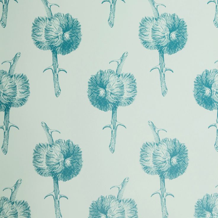 Miso in Blue Lagoon Abnormals Anonymous wallpaper floral blue