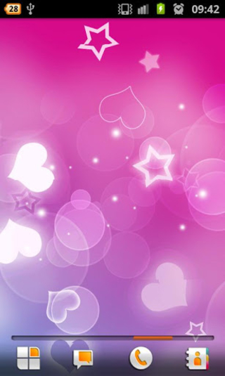 Pink Hearts Live Wallpaper Android