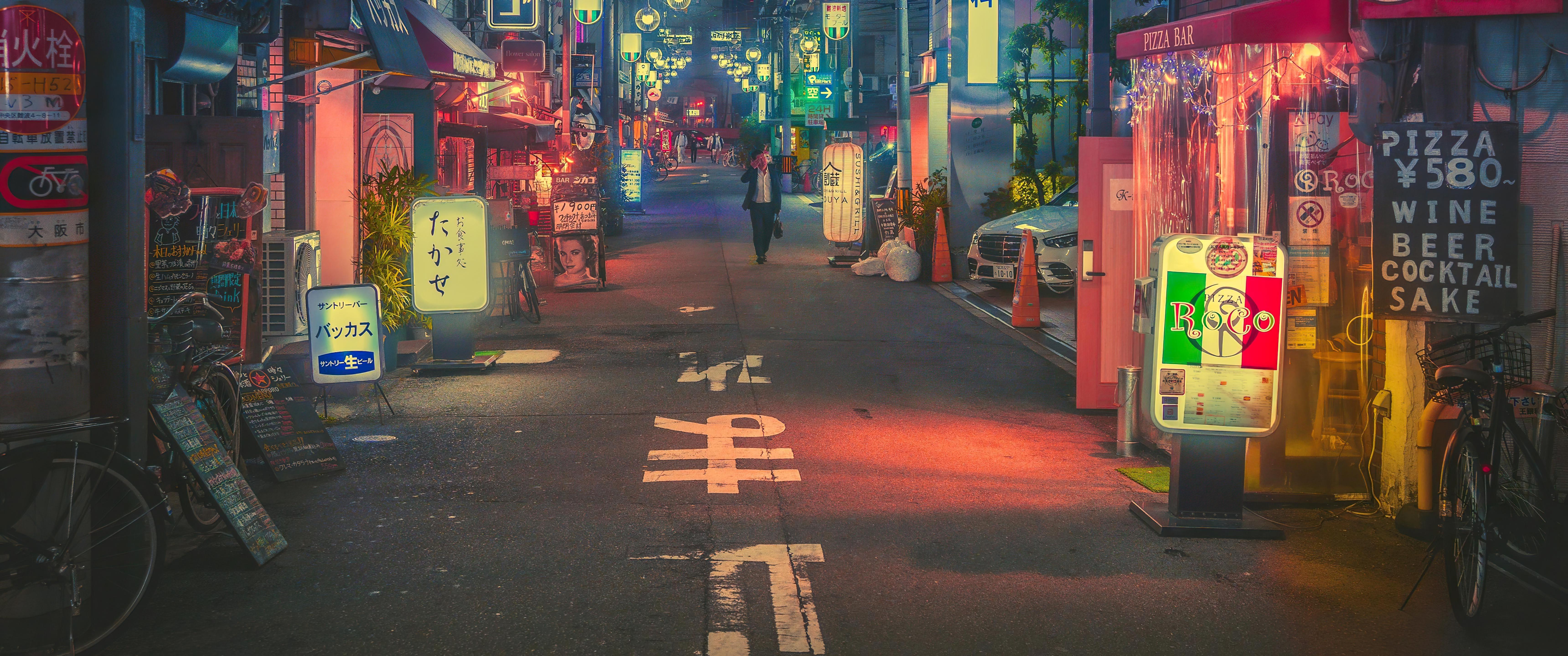 Japan Street Scene [3440x1440] rWidescreenWallpaper