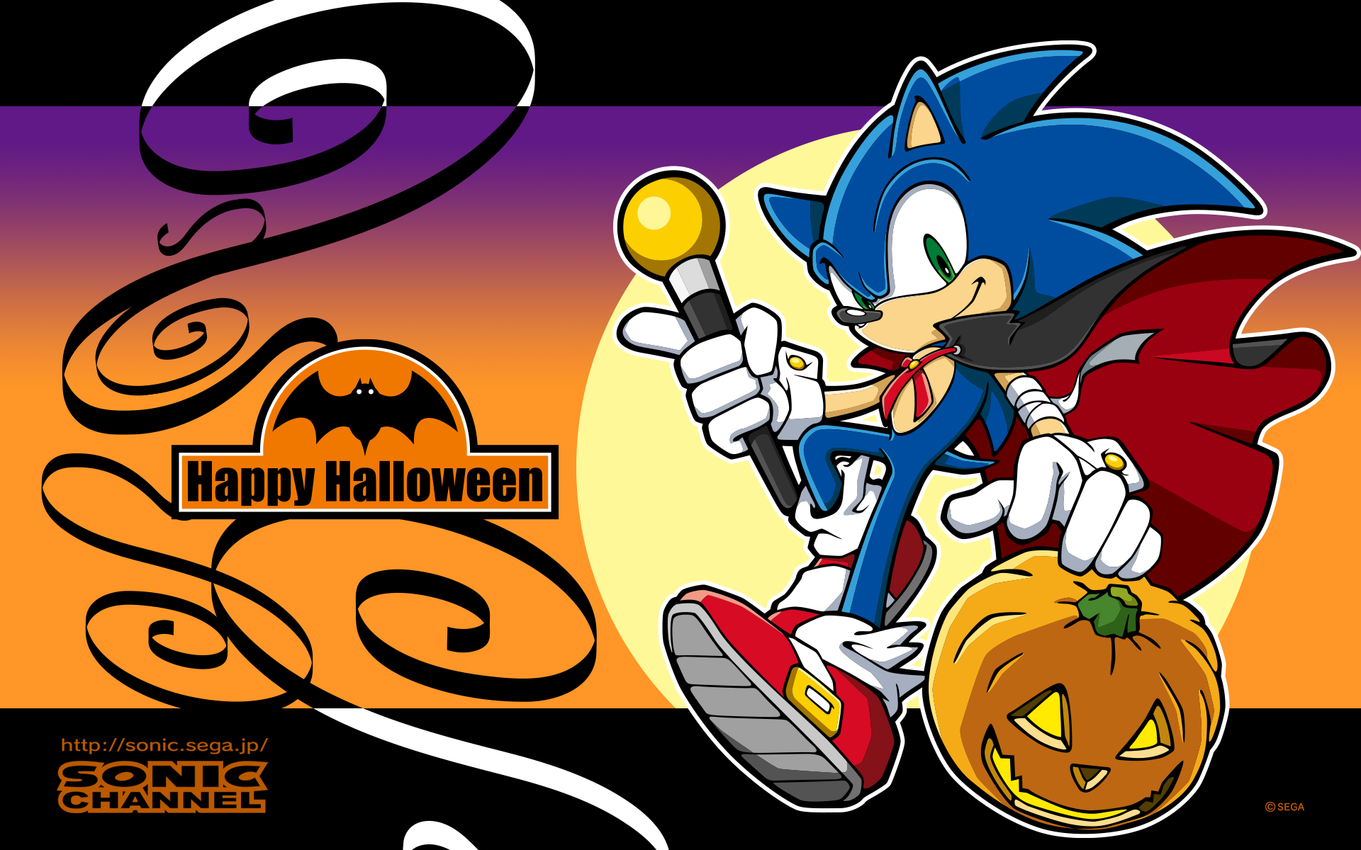 Sonic Channel Wallpaper Sonic Happy halloween Sonic the hedgehog