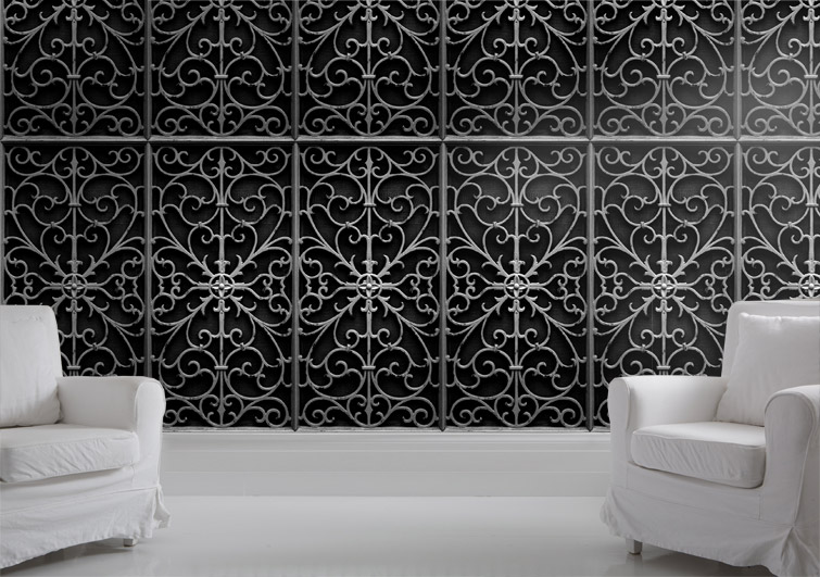 Interior And Exterior Decoration Decorative Wrought Iron Wall Panels