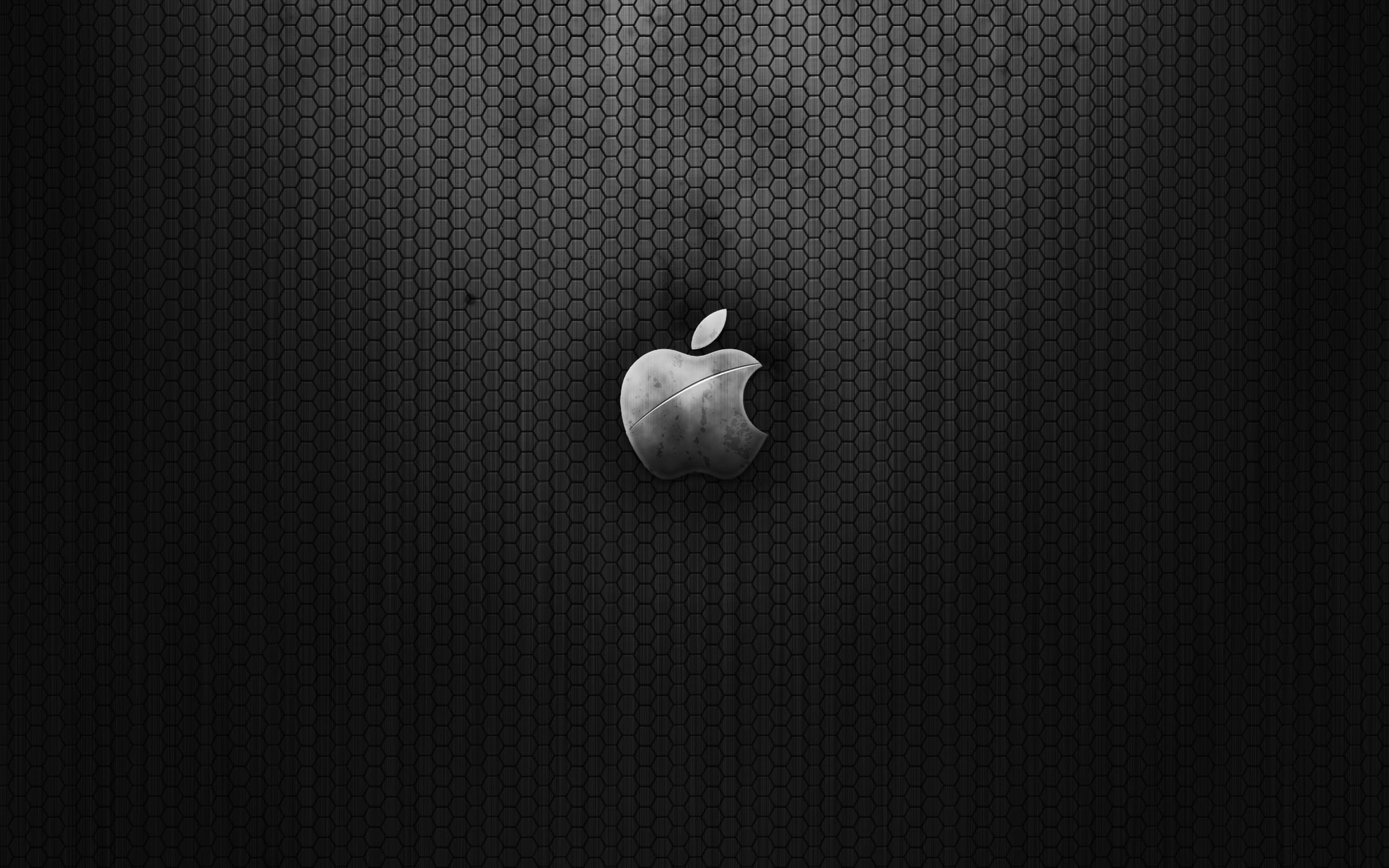 Black Apple Emblem Desktop Wallpaper