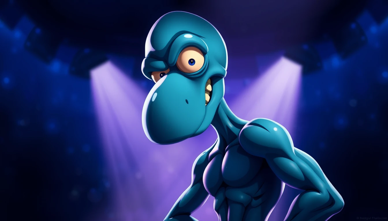Handsome Squidward Wallpaper