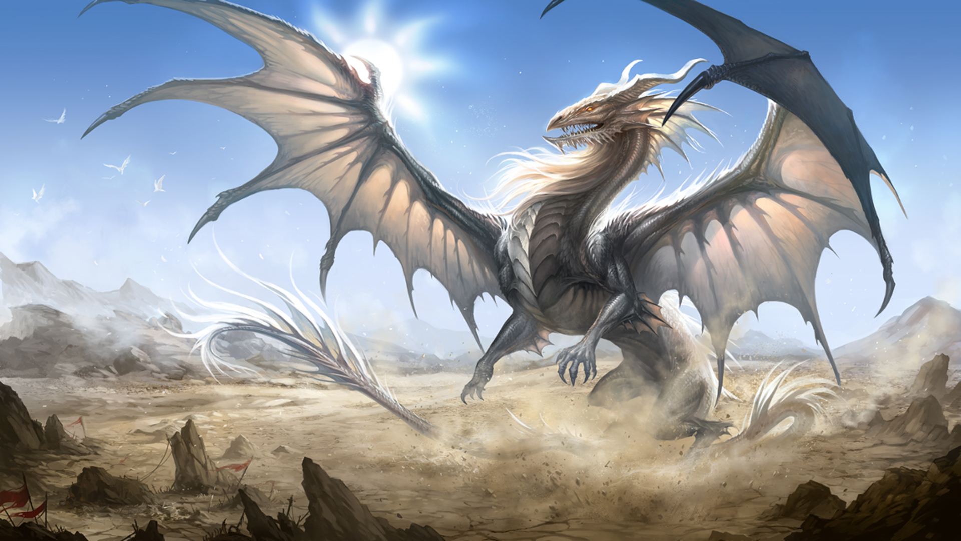 Dragon Puter Wallpaper Desktop Background Id