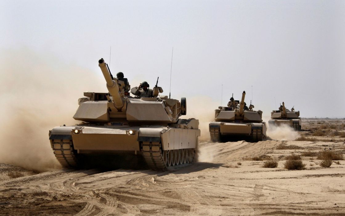 M1a2 Abrams Usa Tank Weapon Military Desert Wallpaper