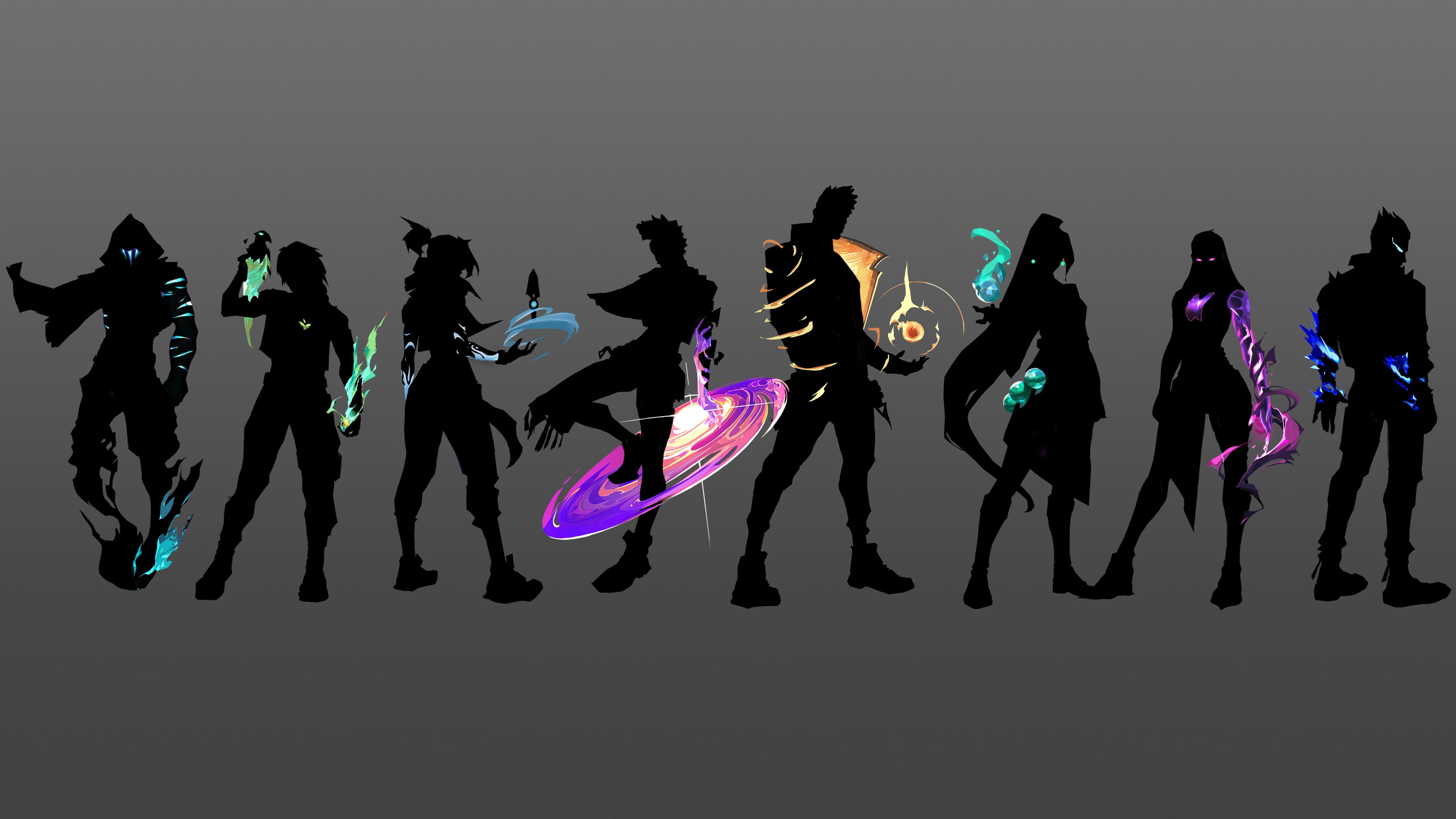 Valorant Agents Silhouette 4k Wallpaper R