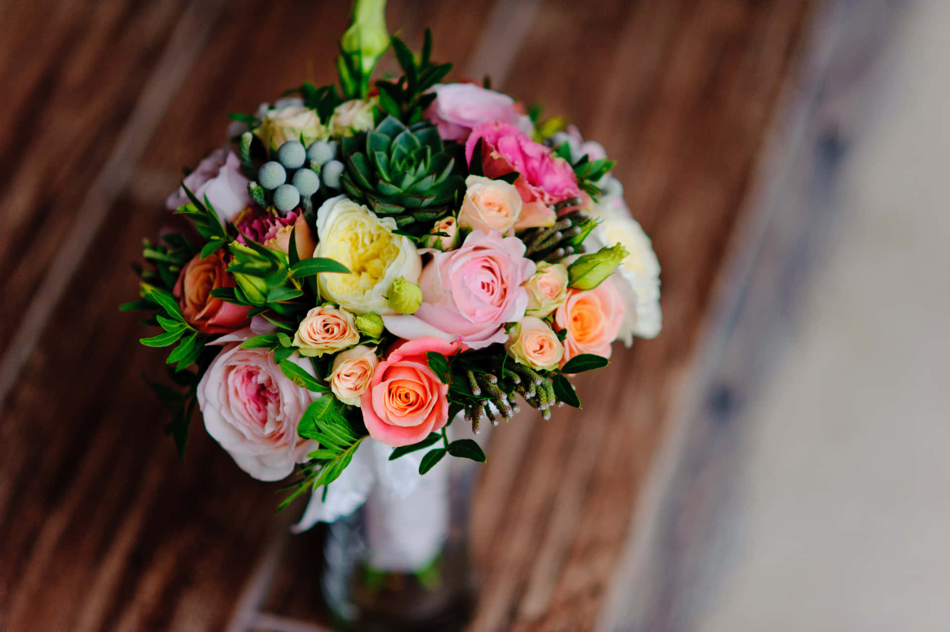 Decor Rose Bouquet Picture Wallpaper