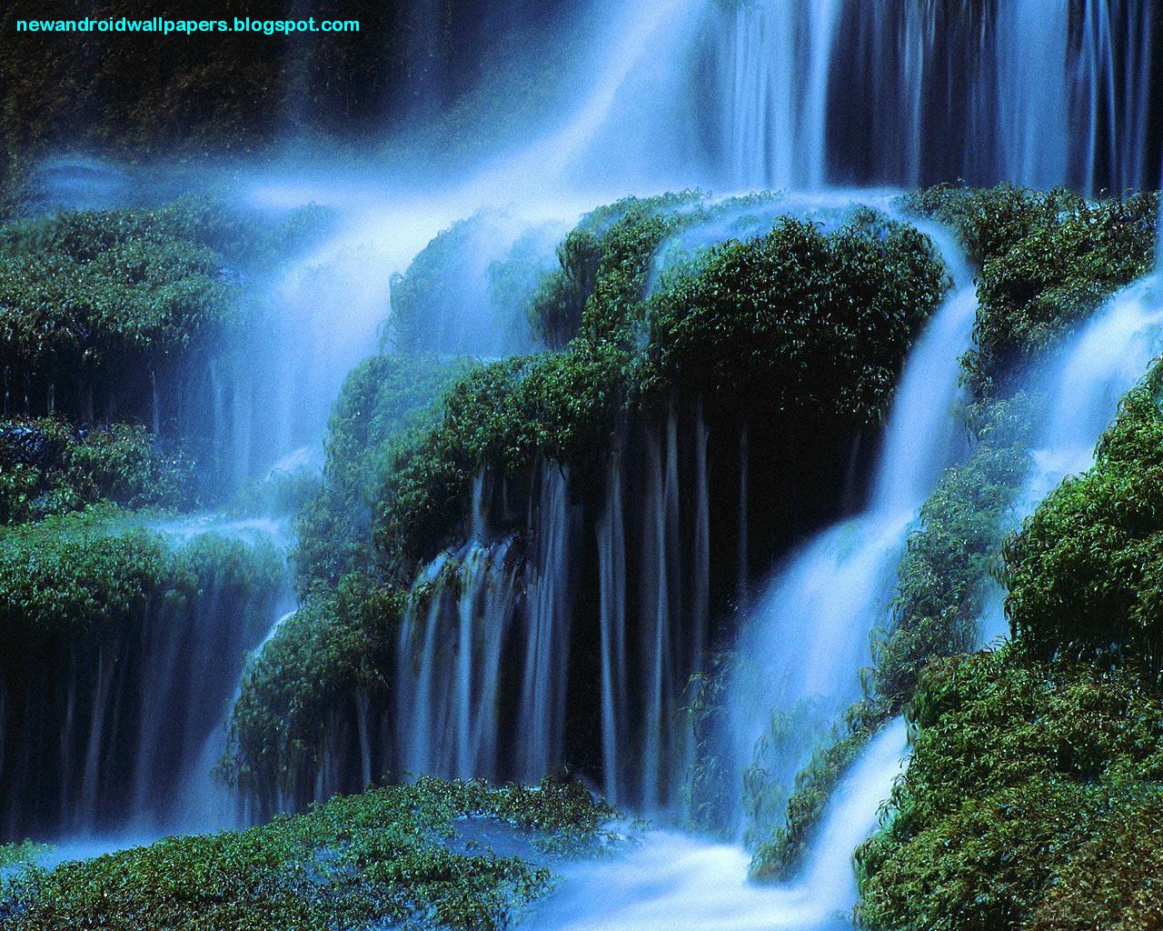 Beautiful Natural Water Fall Wallpaper For Android
