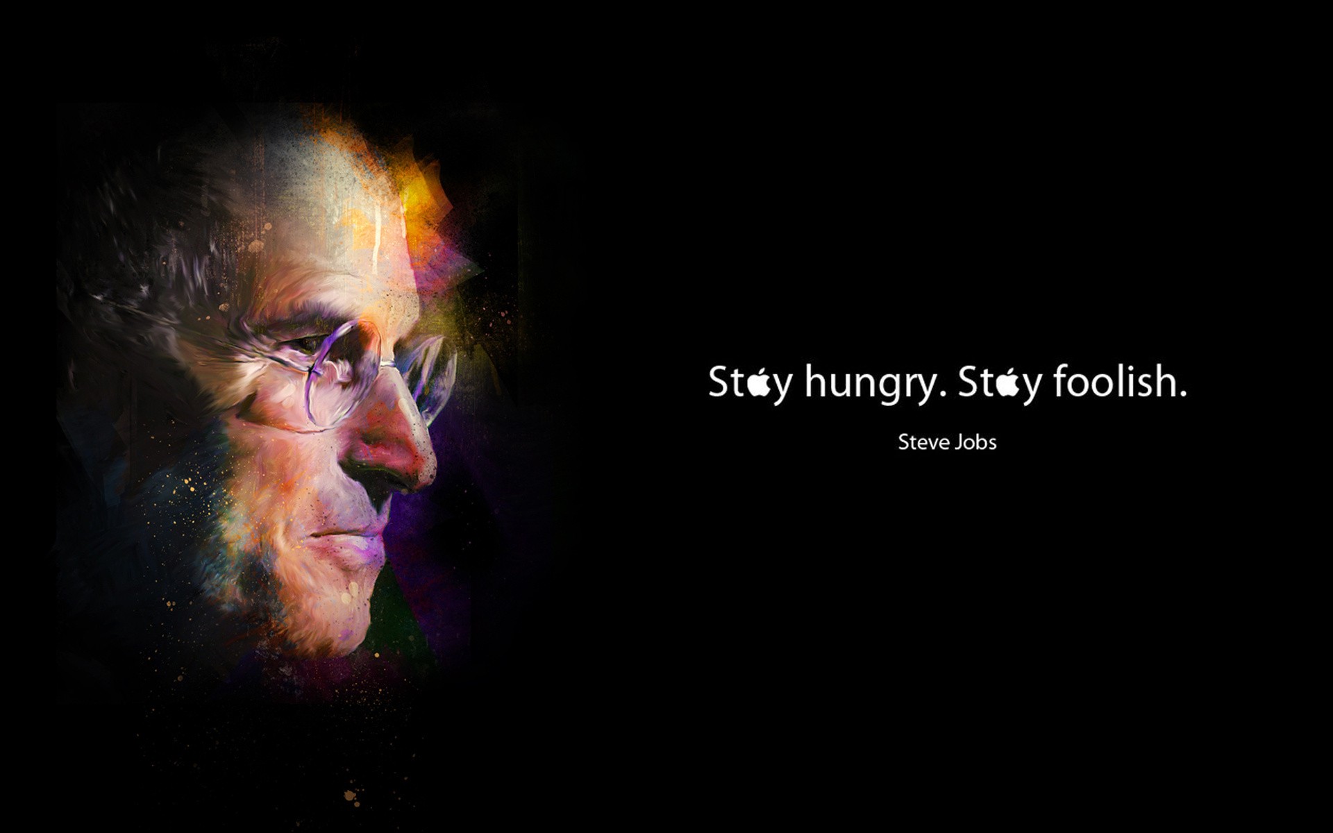 Celebrity Steve Jobs Hungry Foolish Wallpaper Background