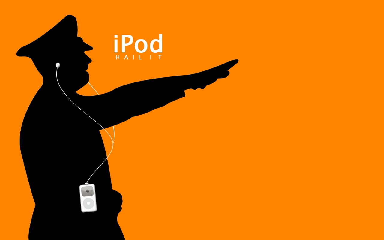 Apple Ipod Hail It Hitler Shadow Wide Image Gadgets