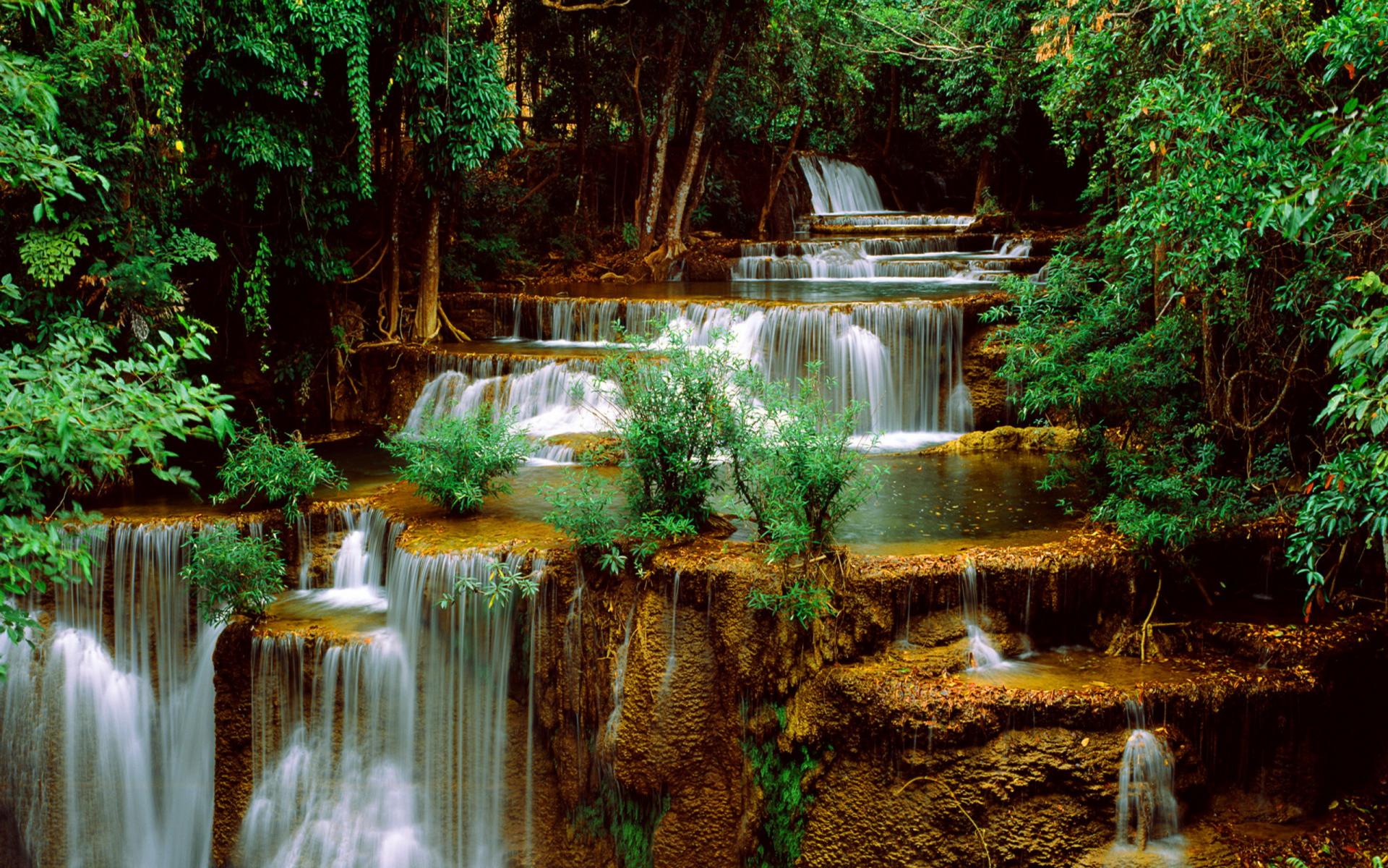 download live wallpaper of waterfall which is under the waterfall