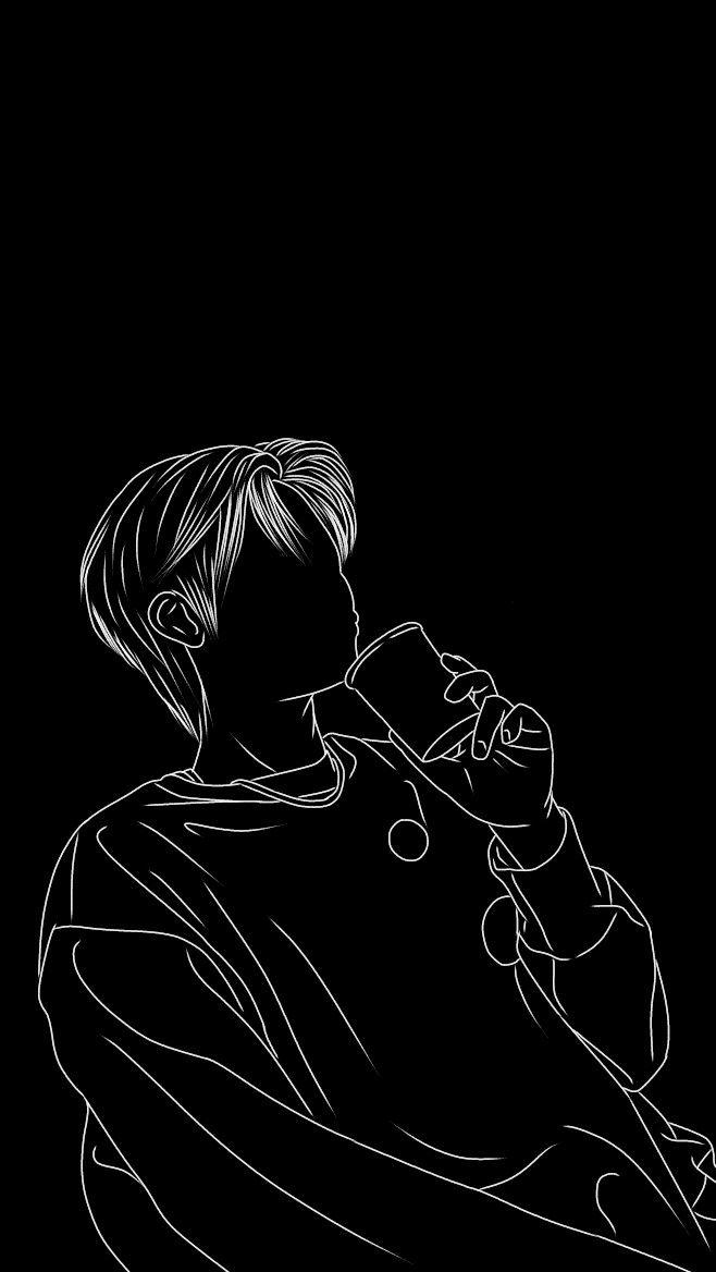 Jaemin Nct In Black And White Art Drawing Boho S