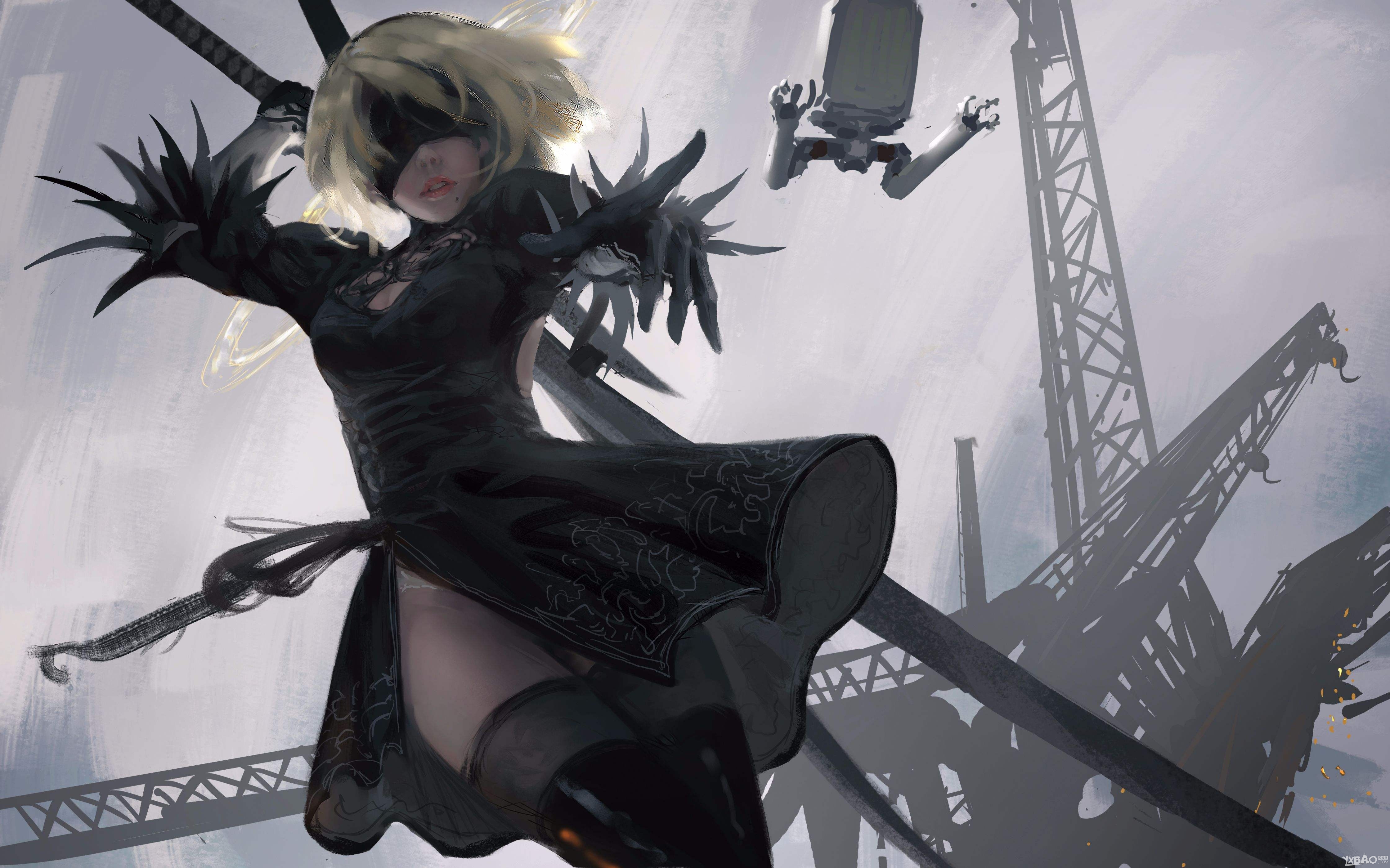 2b Nier Automata 4k HD Anime Wallpaper Image Photos And Picture