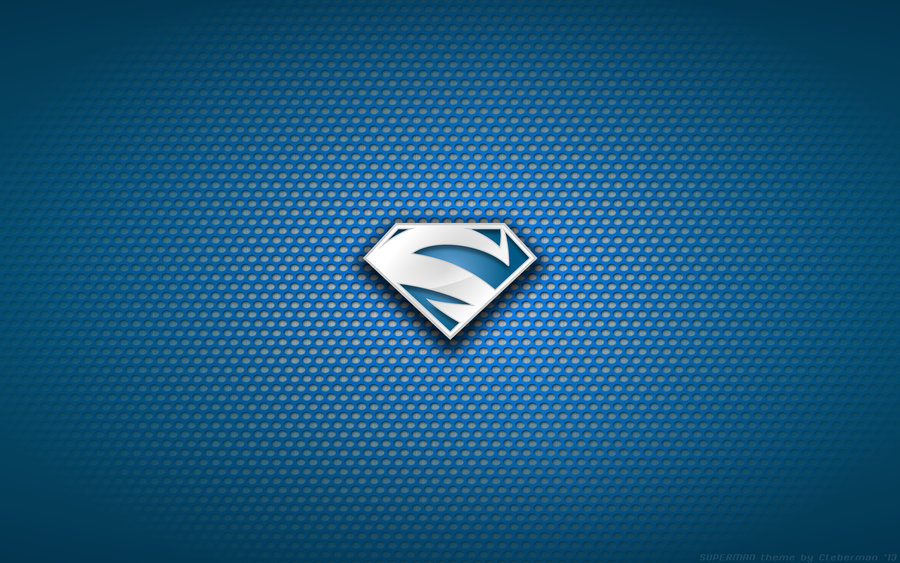 Wallpaper Superman Electric Blue Logo By