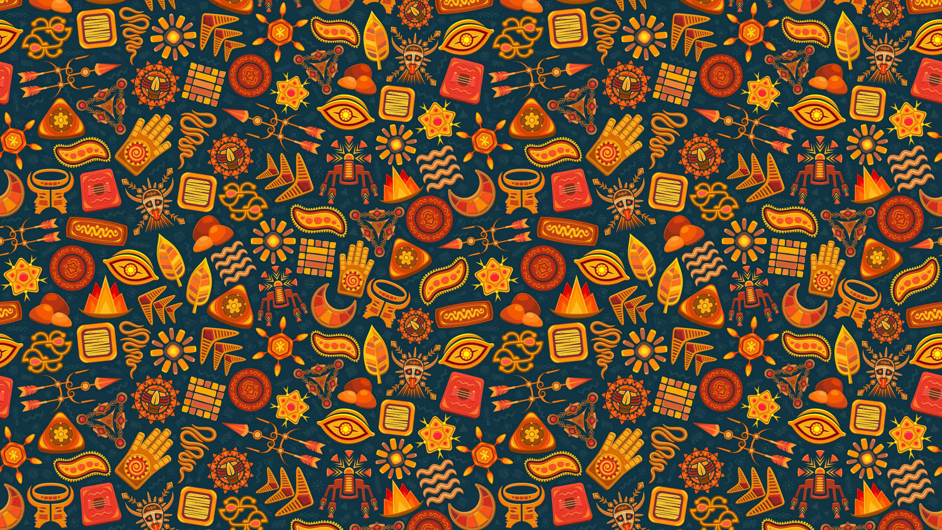A Colorful And Lively Pattern Wallpaper