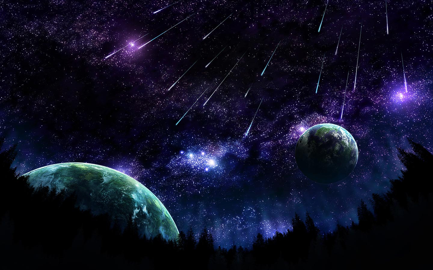 Space Meteor Shower Pure HD Wallpaper HD Wallpapers High Quality
