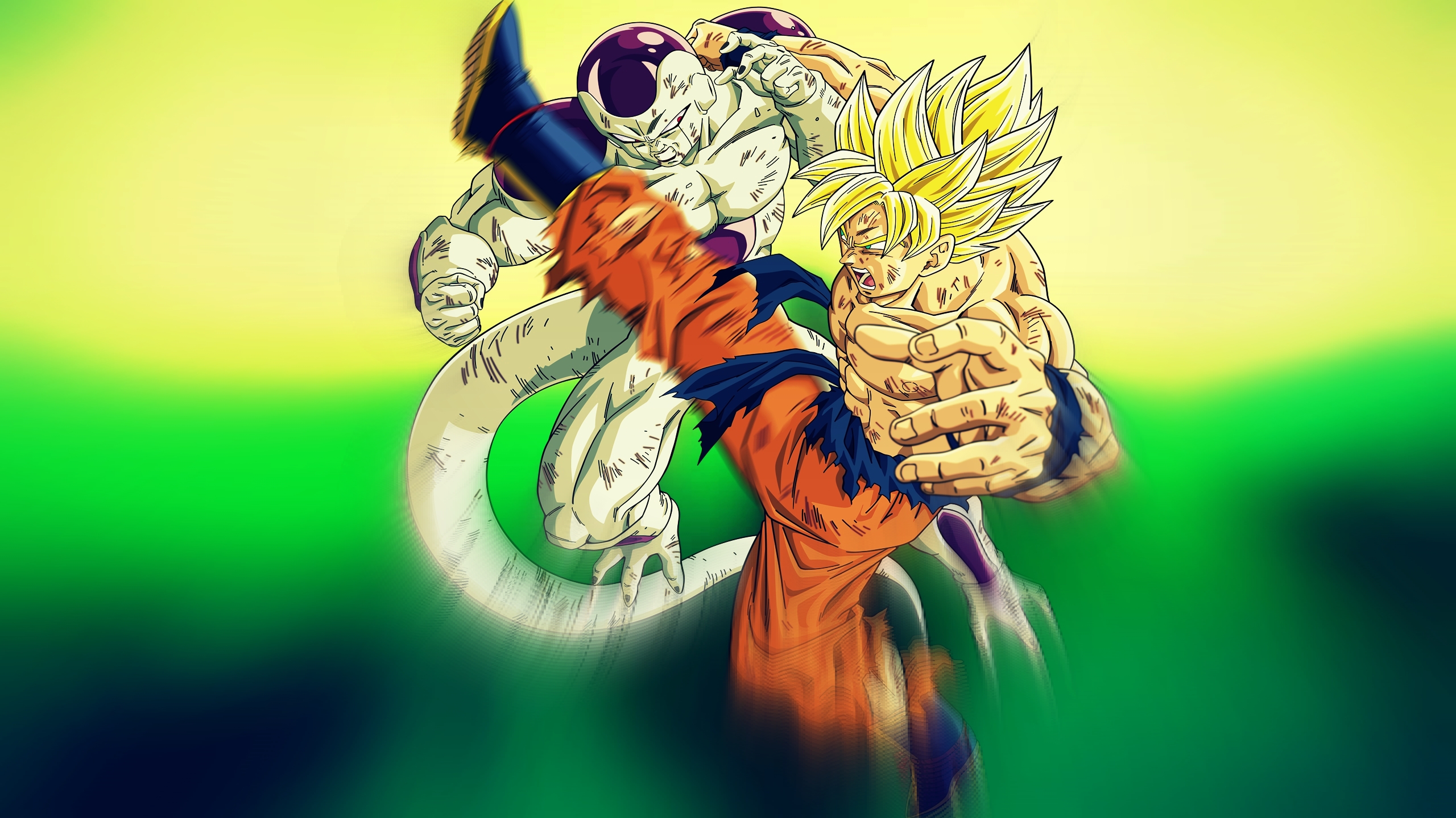Dragonball Z Goku Vs Frieza 2k Wallpaper By