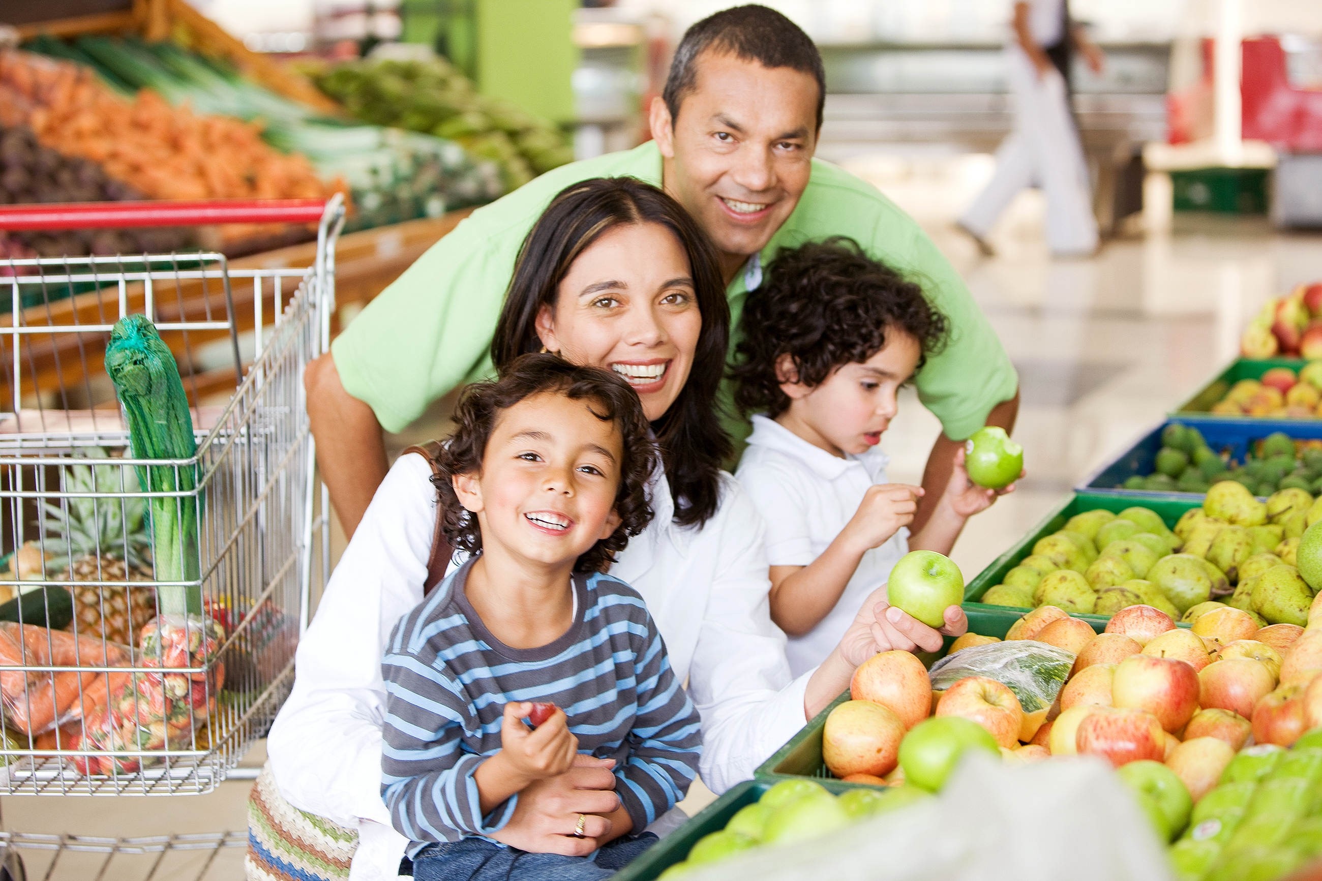 Family Food Supermarket Shop Shopping Wallpaper