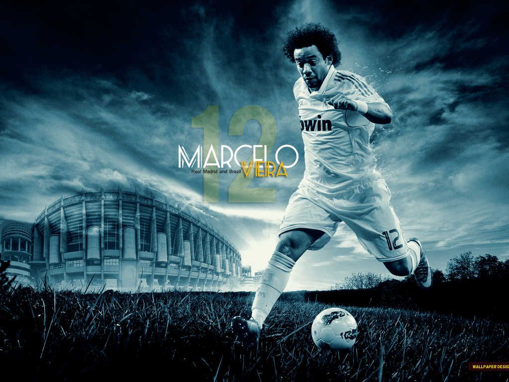 Marcelo Hq Wallpaper Footballs Real Madrid