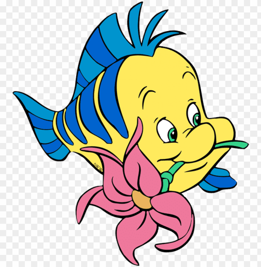 Little Mermaid Flounder Png Clipart Royalty