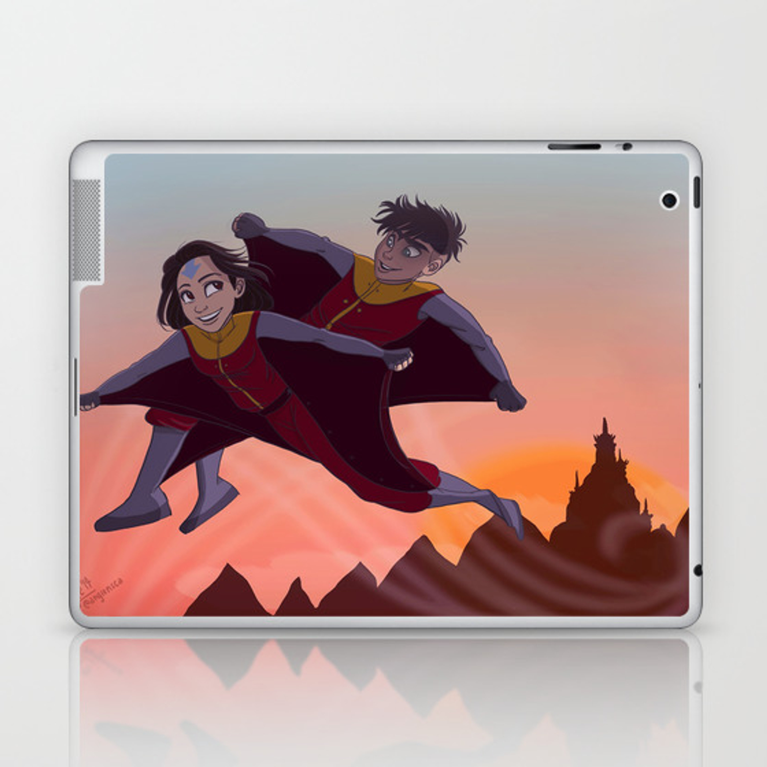 Jinora And Kai Legend Of Korra Laptop iPad Skin By Angiensca