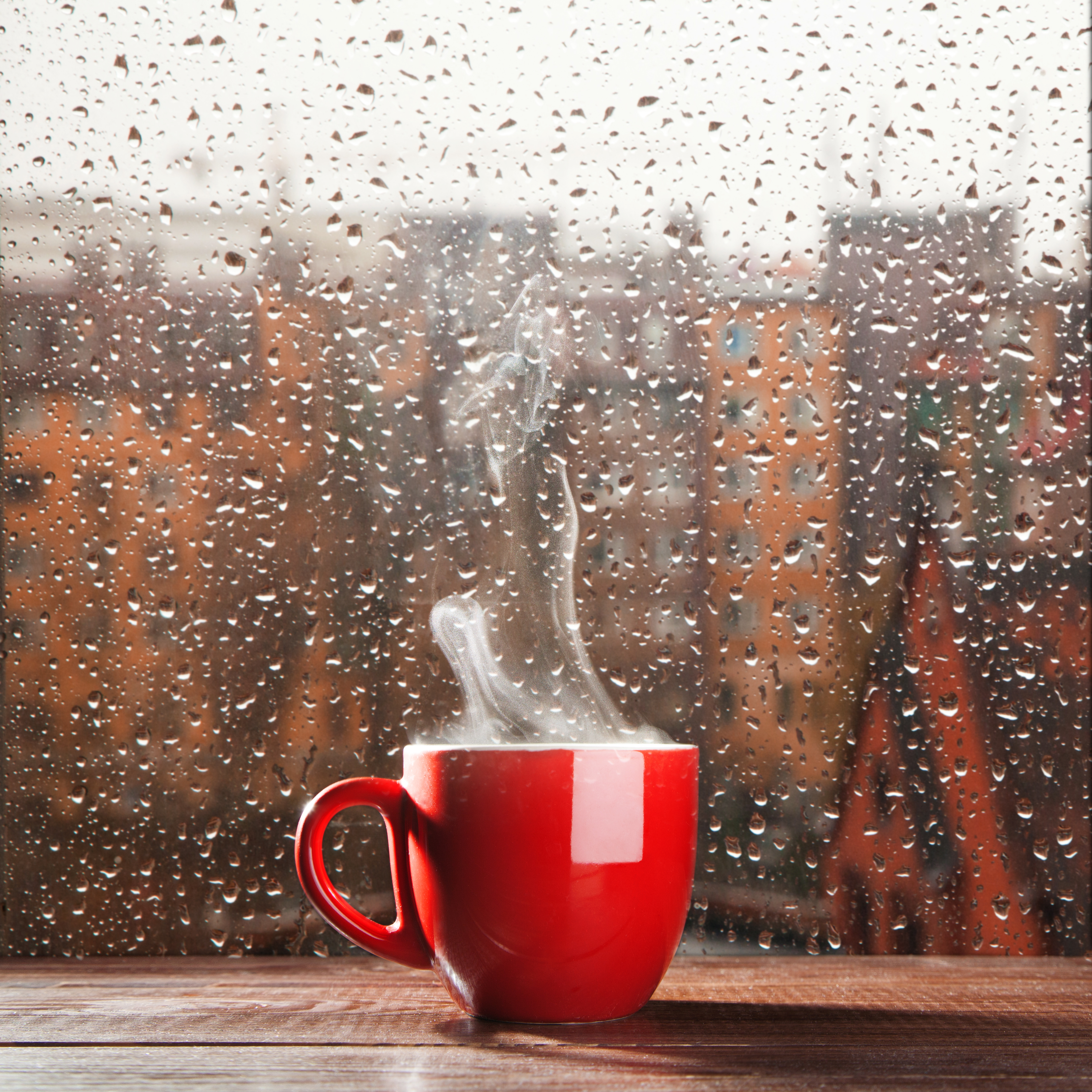 Coffee rainy day wallpaper hd