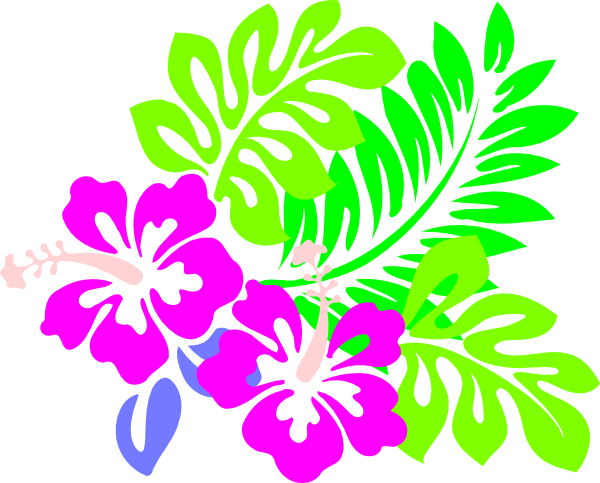 Hawaiian Flowers Background Clipart Best