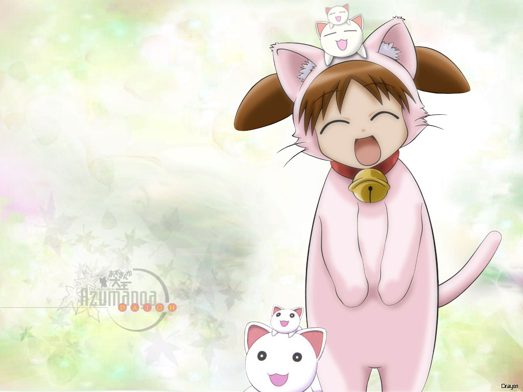 Azumanga Daioh [anime] cats dogs animals [tag] Chiyo chan [tag