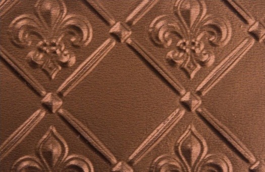  Tin   Backsplash Roll   Fleur de Lis   3 Pattern   Copper wallpaper
