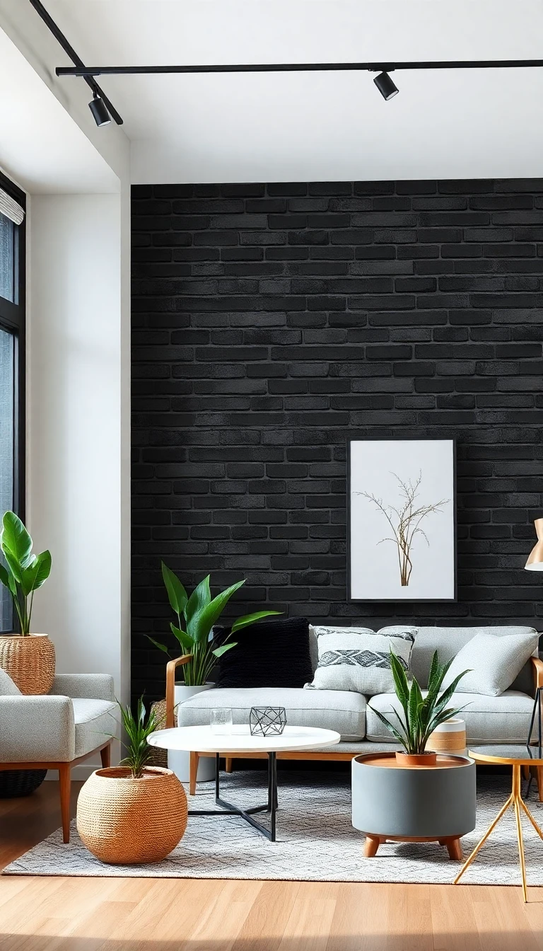 Black Brick Wallpaper