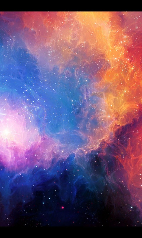 Glowing Space Nebula Star Lumia Wallpaper