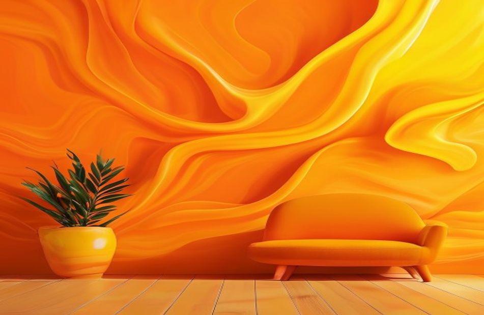 Solid Orange Wallpaper
