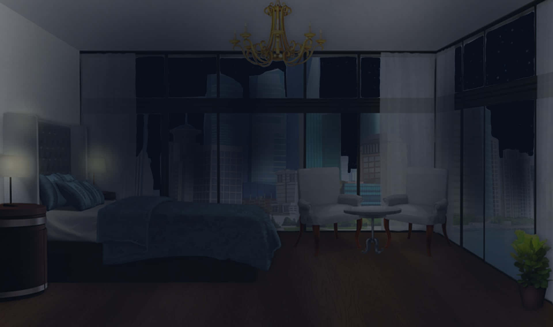 Anime Bedroom Background Wallpaper