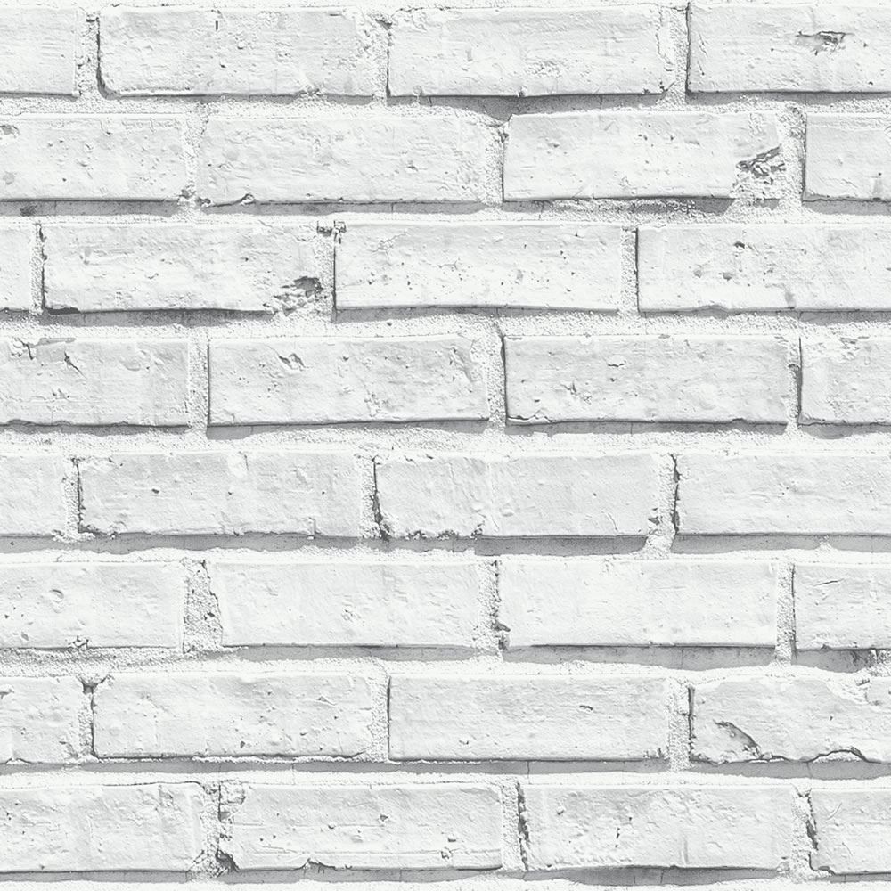 Home Light Grey White V I P Brick Effect Arthouse