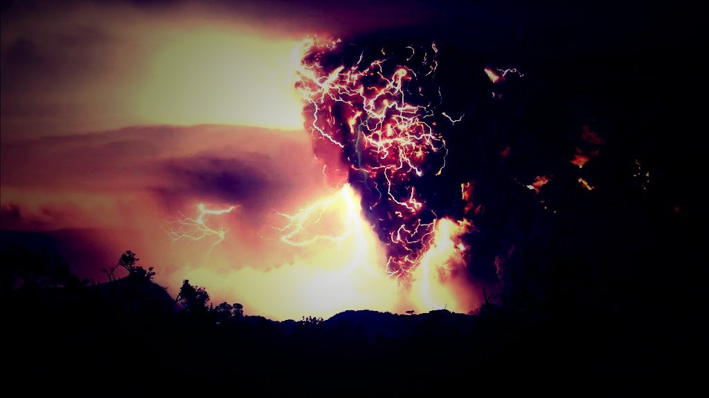 Explosive Lightning Storm Lomo HD Wallpaper Hot
