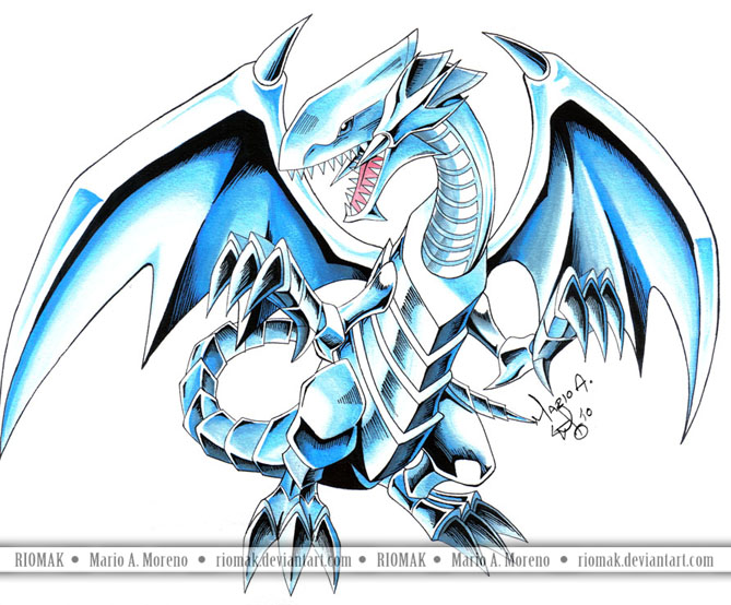 blue dragon eyes wallpaper white Blue Eyes White Dragon 4 by Riomak
