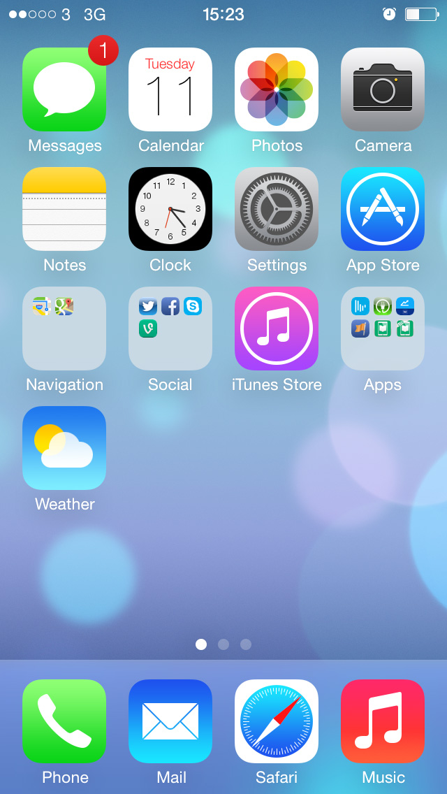 no home screen animation iphone