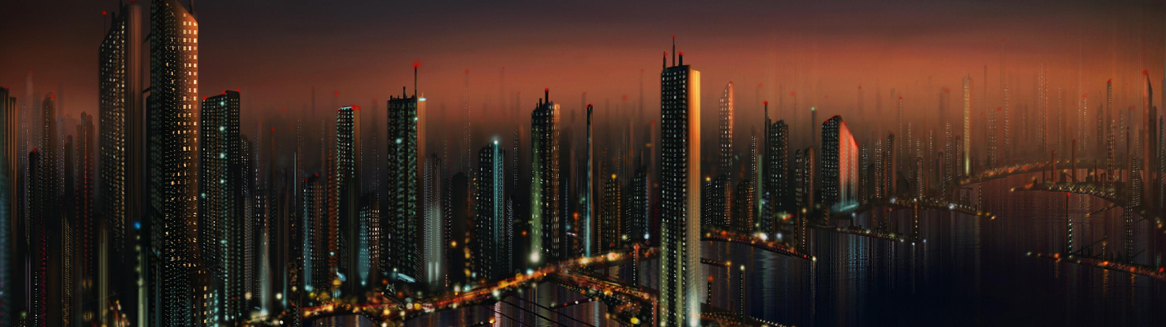 Future Cityscape Architecture Ultra Or Dual High Definition
